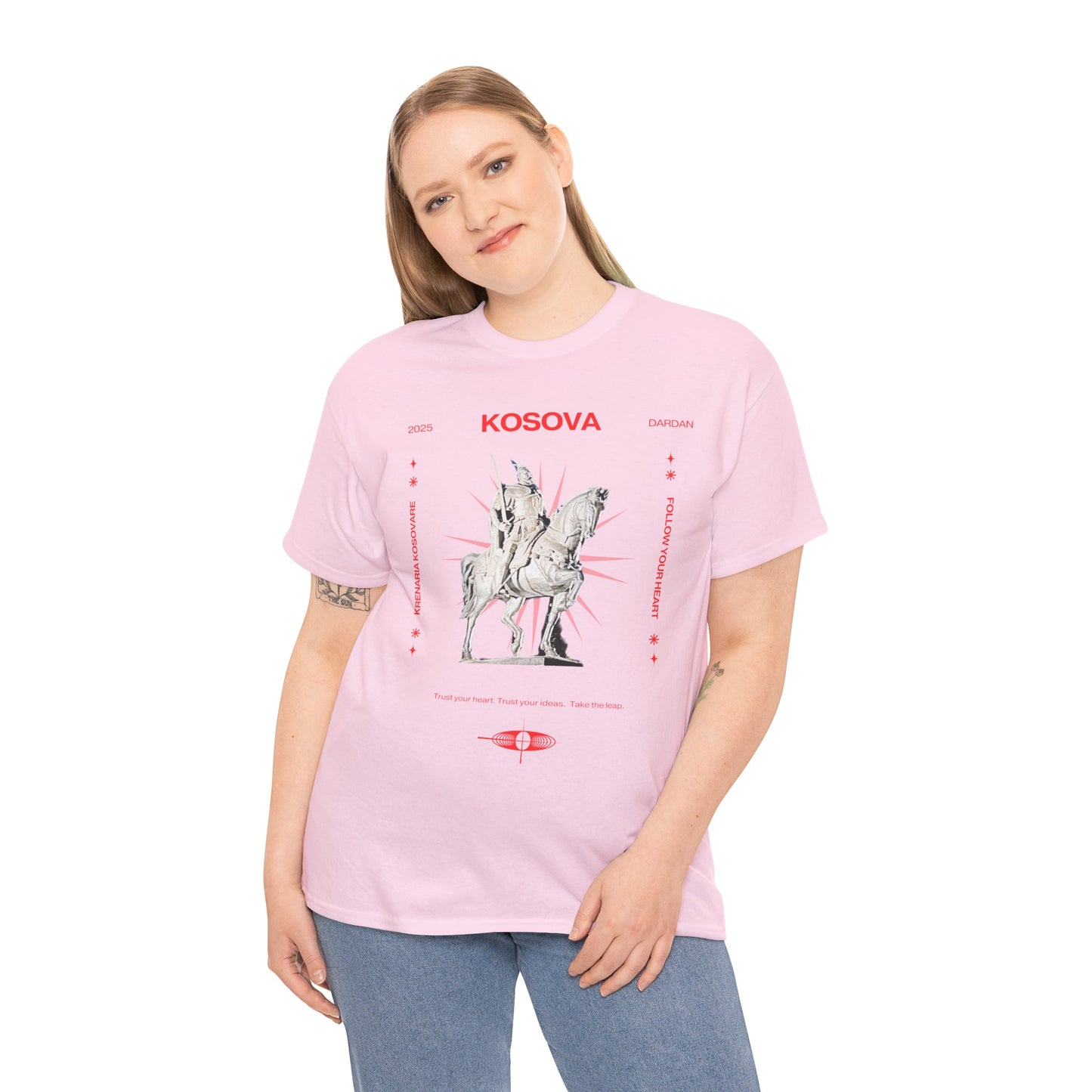 Unisex Heavy Cotton Tee KOSOVA PROUD!