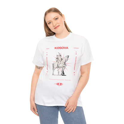 Unisex Heavy Cotton Tee KOSOVA PROUD!