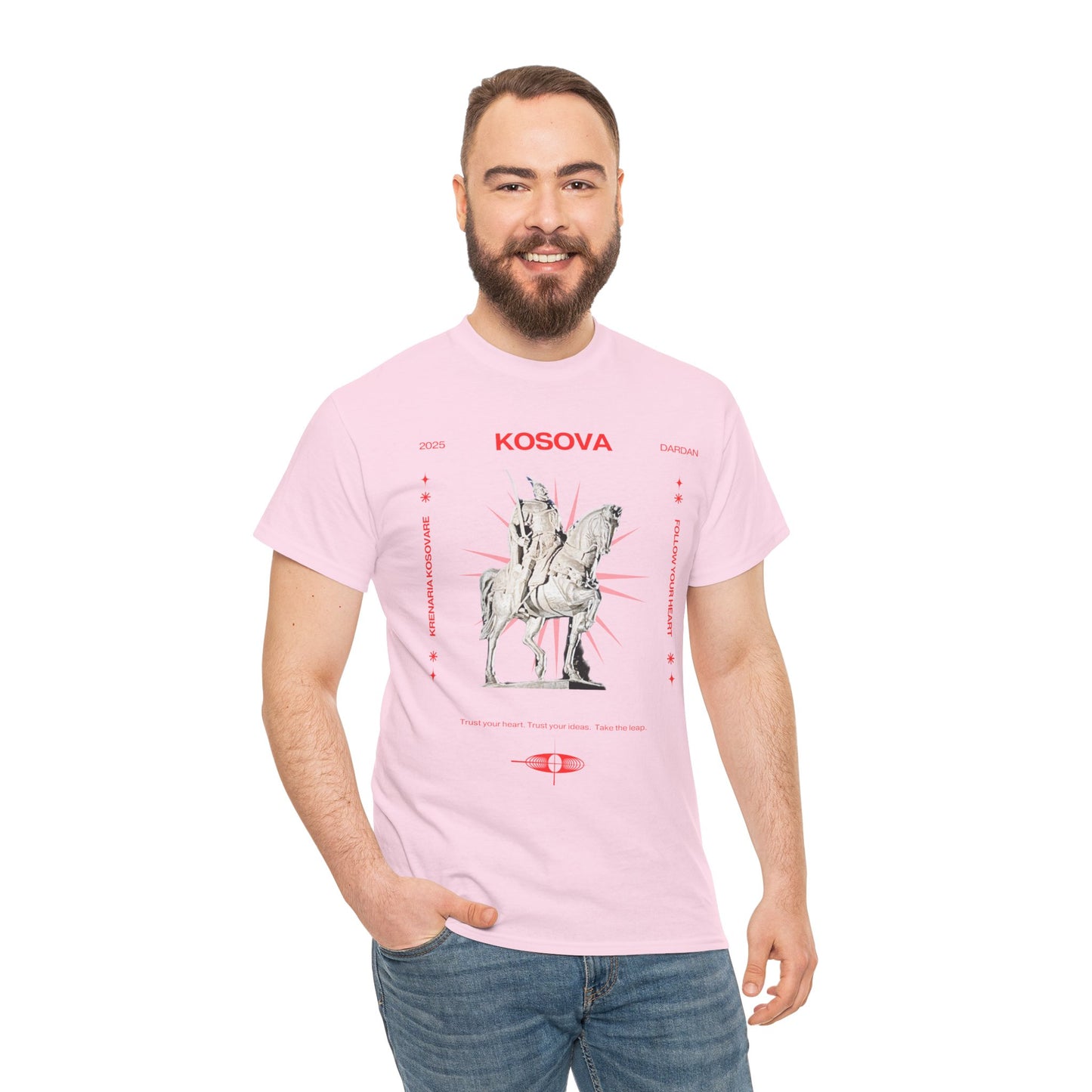 Unisex Heavy Cotton Tee KOSOVA PROUD!