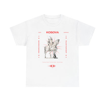Unisex Heavy Cotton Tee KOSOVA PROUD!