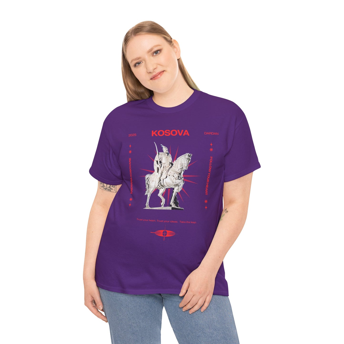 Unisex Heavy Cotton Tee KOSOVA PROUD!